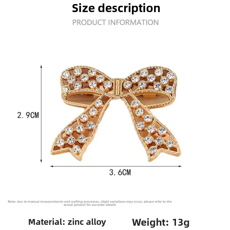 The New Hot Selling Bow Brooch Fashion All-match Corsage High-end Sense Light Luxury Pin Gift Belt Pin Buckle Suit Accessories