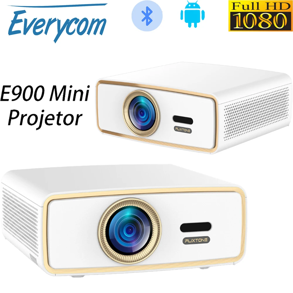 Everycom Flixtone SKY-E900 جهاز عرض صغير عالي الدقة 1080P 2K 4K 8K WiFi 3G + 64G جهاز عرض فيلم المسرح المنزلي جهاز عرض فيديو ذكي متعاطي المخدرات #6