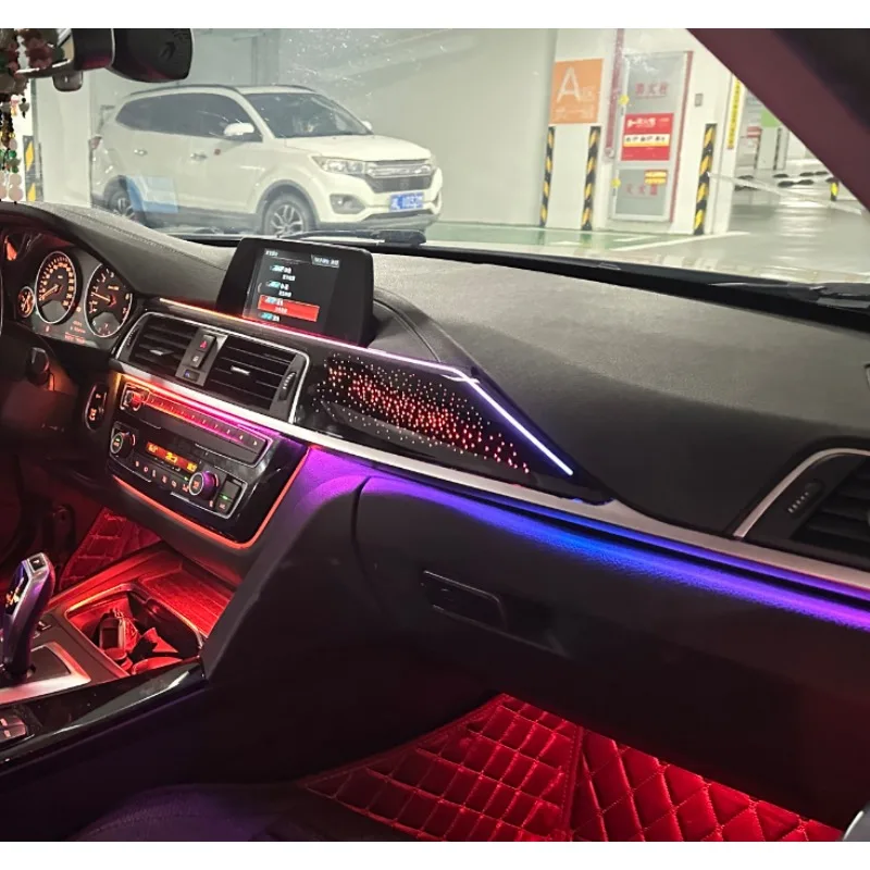 Multi Series Universal Dynamic LED Interior Atmosphere Lamp, 64 Color Ambient Strip Fit 2011-2019 F30 F31 F34 F36 Sedan Refit De