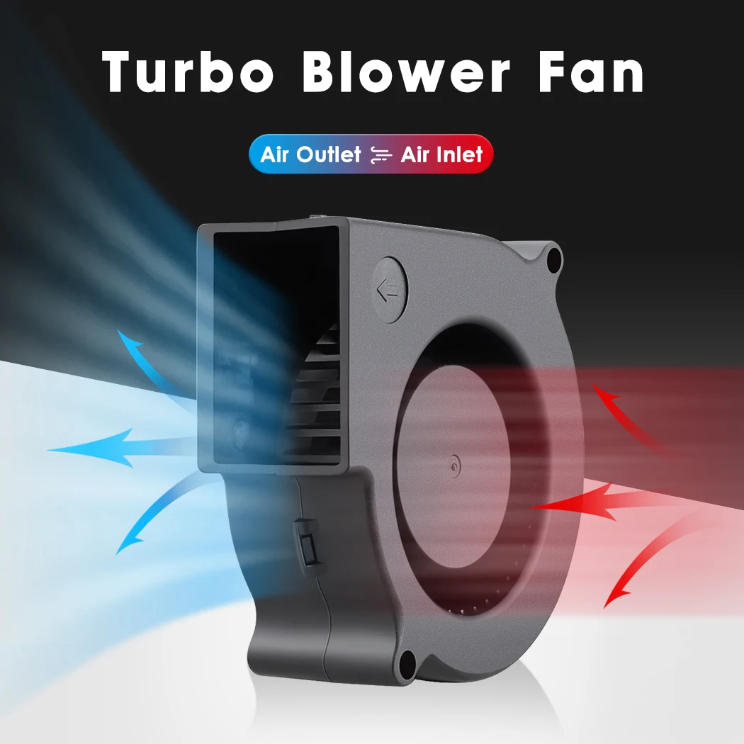 2 Pcs LOT DC 5V 12V 24V USB 2Pin 75mm 75x30mm 7530 Air Flow Cooling Centrifugal Blower Fan 7cm 70mm Heatsink Turbo Radiator Fan