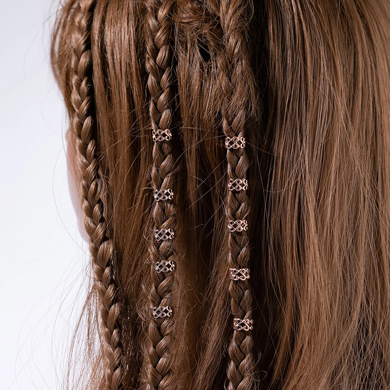 5-10Pcs/Bag Fashion Vintage Women Spiral Hair Accessories Ethnic Style Spiral Hair Tie Hairpin Jewelry Dirty Braid Hair Buckles