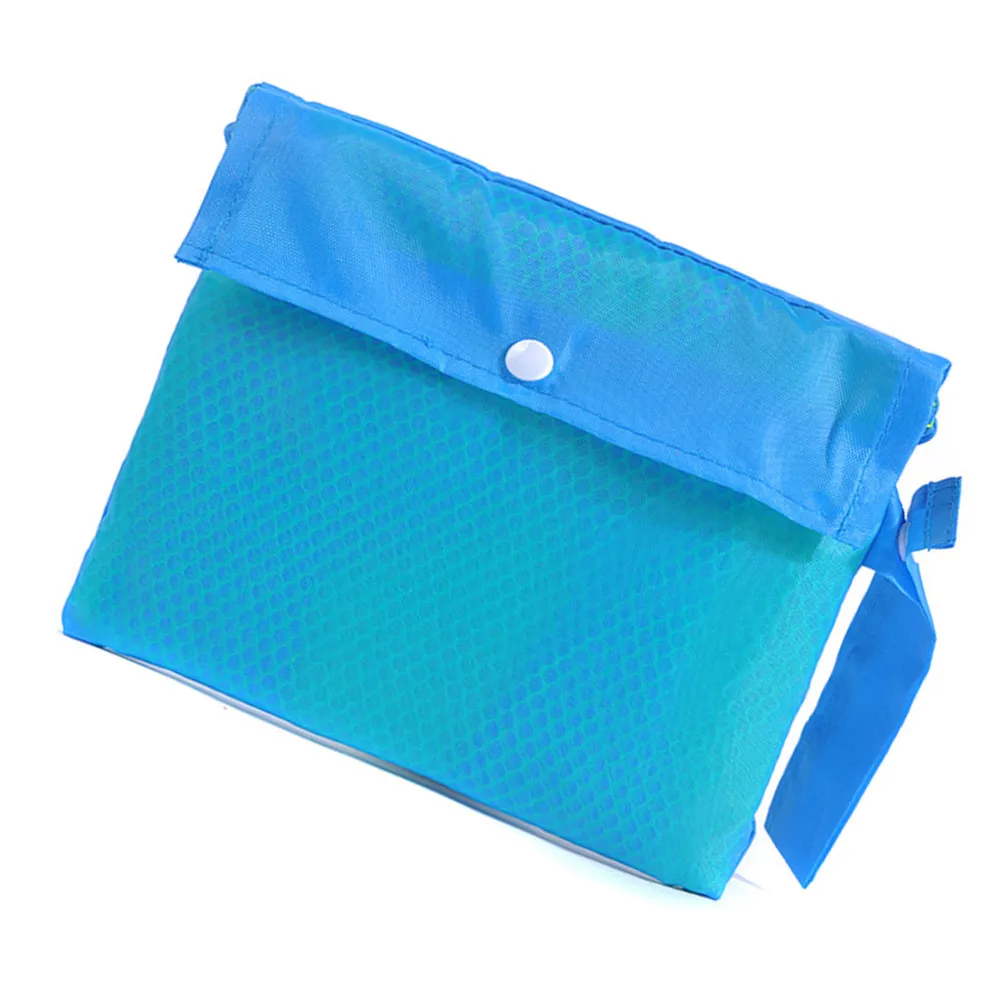 Baby Nappies Storage Mesh Beach Bag Foldable Lightweight Stroller Hanging Storage Bag Blue Green Large Outdoor Beach Shell Tool