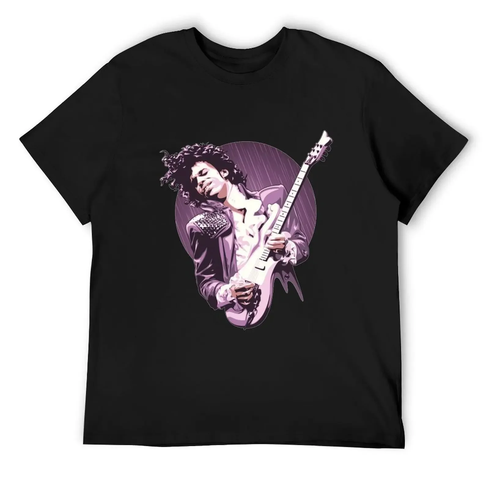

The Prince Playing Guitars Stars T-Shirt vintage custom shirt anime figures Aesthetic clothing mens graphic t-shirts hip hop