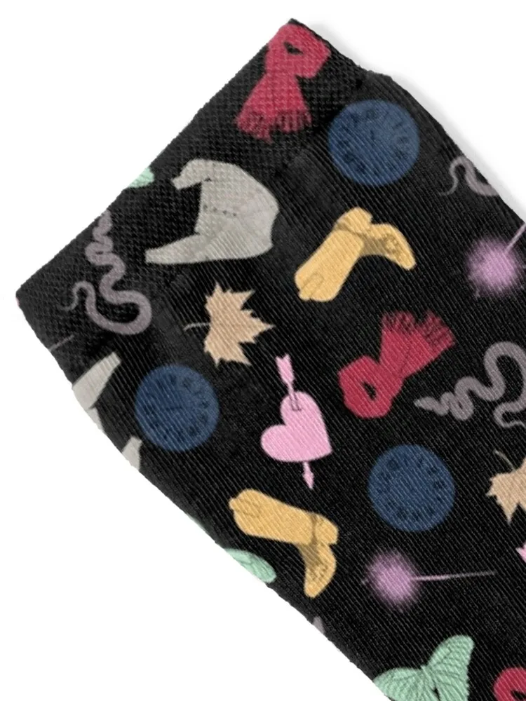 Swiftie Eras Pattern - Black Socks essential basketball New year's funny sock Socks For Man Women's