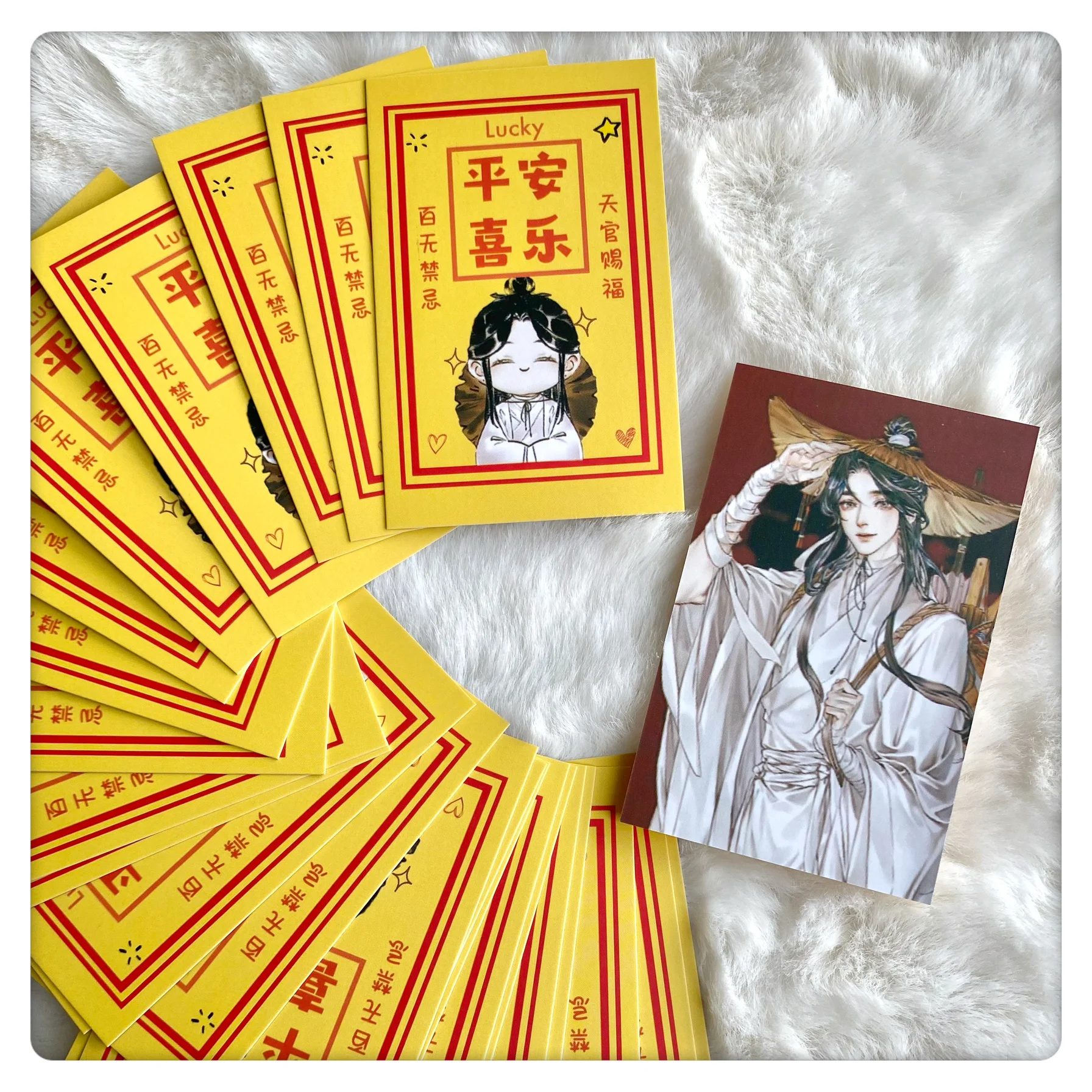 

Официальные предложения небес, благословение TGCF HuaCheng XieLian, открытка, фотопортрет, кулон, счастливый шарм, визитная карточка, закладка, рождественский подарок