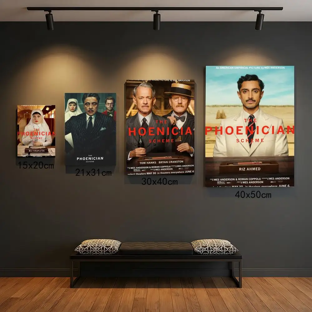 classic movie T-The Phoenician Scheme-E Painting Calligraphy Elegant Botanical Decor for Living Room Modern Interior Design