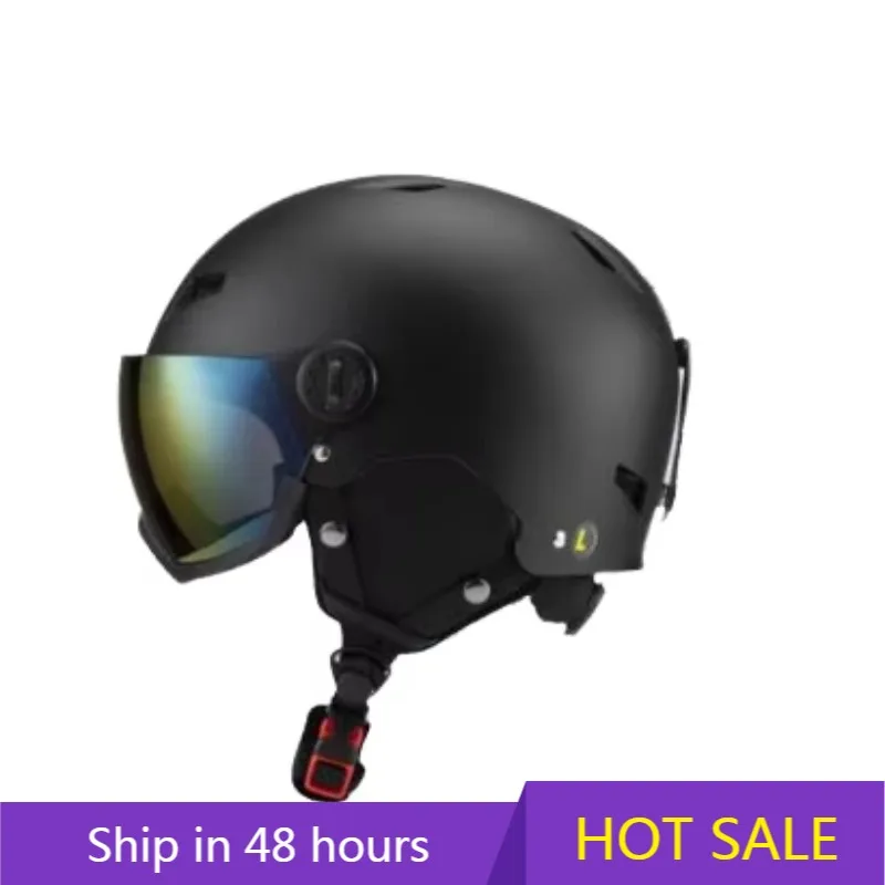 

POWER LEAP Certified ABS+EPS Snowboard Ski Helmet with Adjustable Visor Removable Liner & Ear Pads for Winter Sports