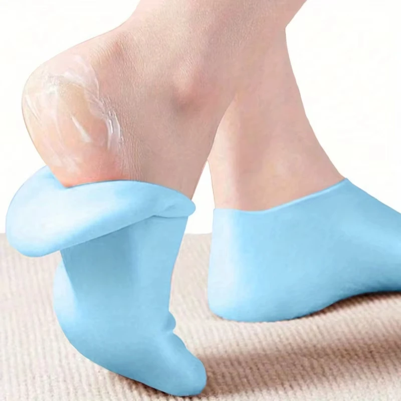 Moisturizing Foot Socks Silicone Socks for Dry Cracked Feet Women's Foot Socks for Moisturizing Featuring Massage