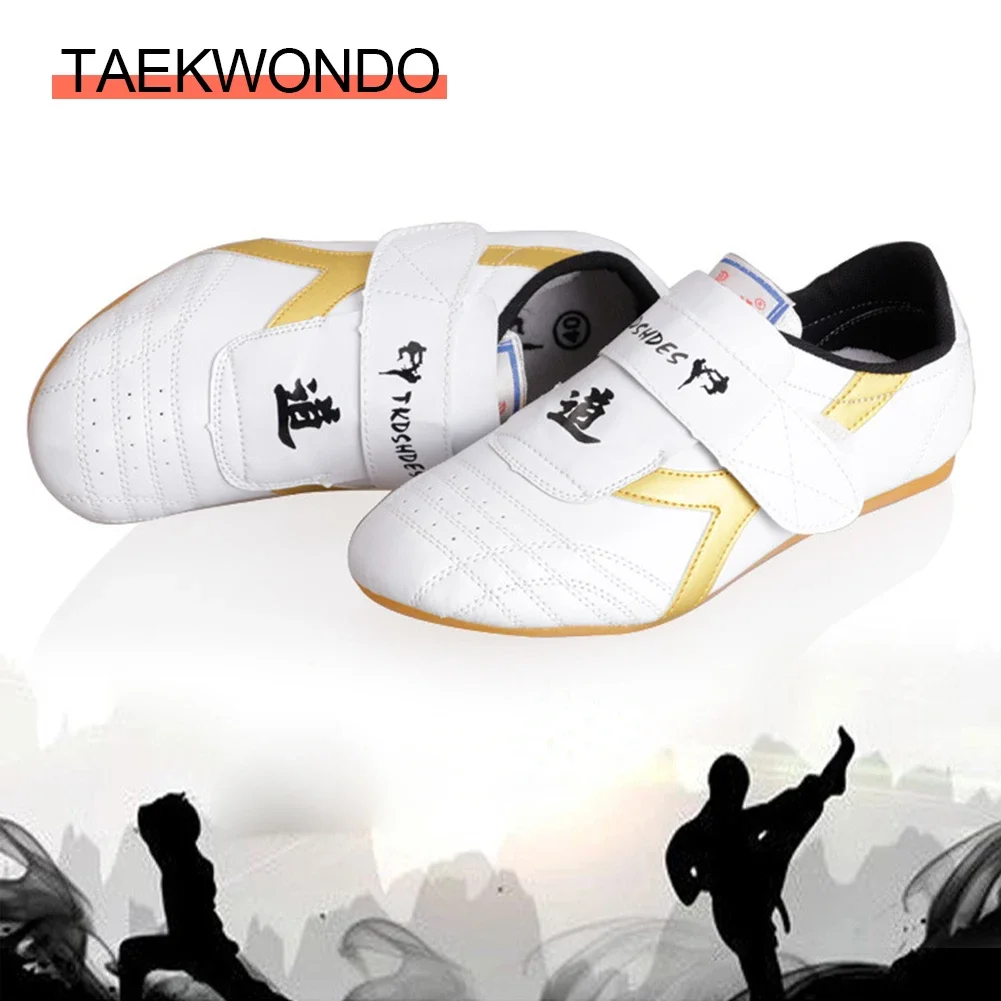 Breathable White Taekwondo Shoes Kung Fu Shoes Wushu Taichi Karate Martial Arts Wrestling Fighting Sneakers