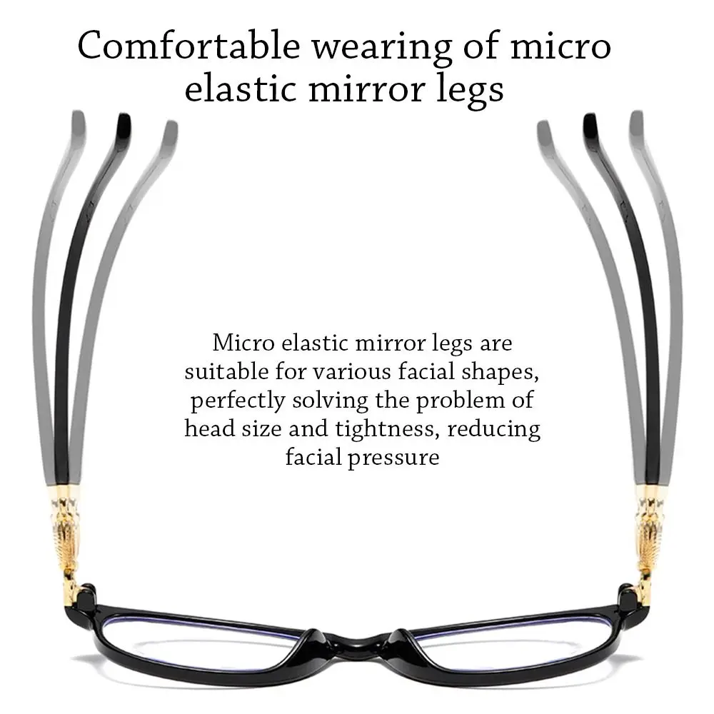

Blue Ray Blocking Anti-Blue Light Reading Glasses Eye Protection Ultralight Hyperopia Glasses PC Square Eyeglasses Office