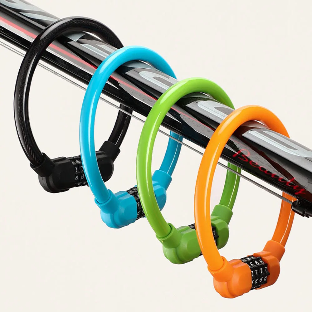 Steel Cable Digit Combination Cable Anti Theft Code Combination Bicycle Accessories Bicycle Lock Password Lock Security Lock