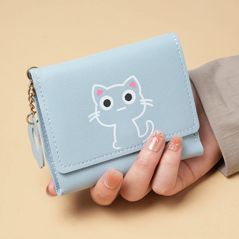 New Short-style Purse Female Fashion Small Student Pocket Purse Cute Large Capacity Multi-card Wallet