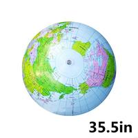 Q0KB Inflatable for Giant Globe Ball Kids Party Favor Set Gaming Earth Balloon Party Props Holiday Celebration Kids Beach Pla