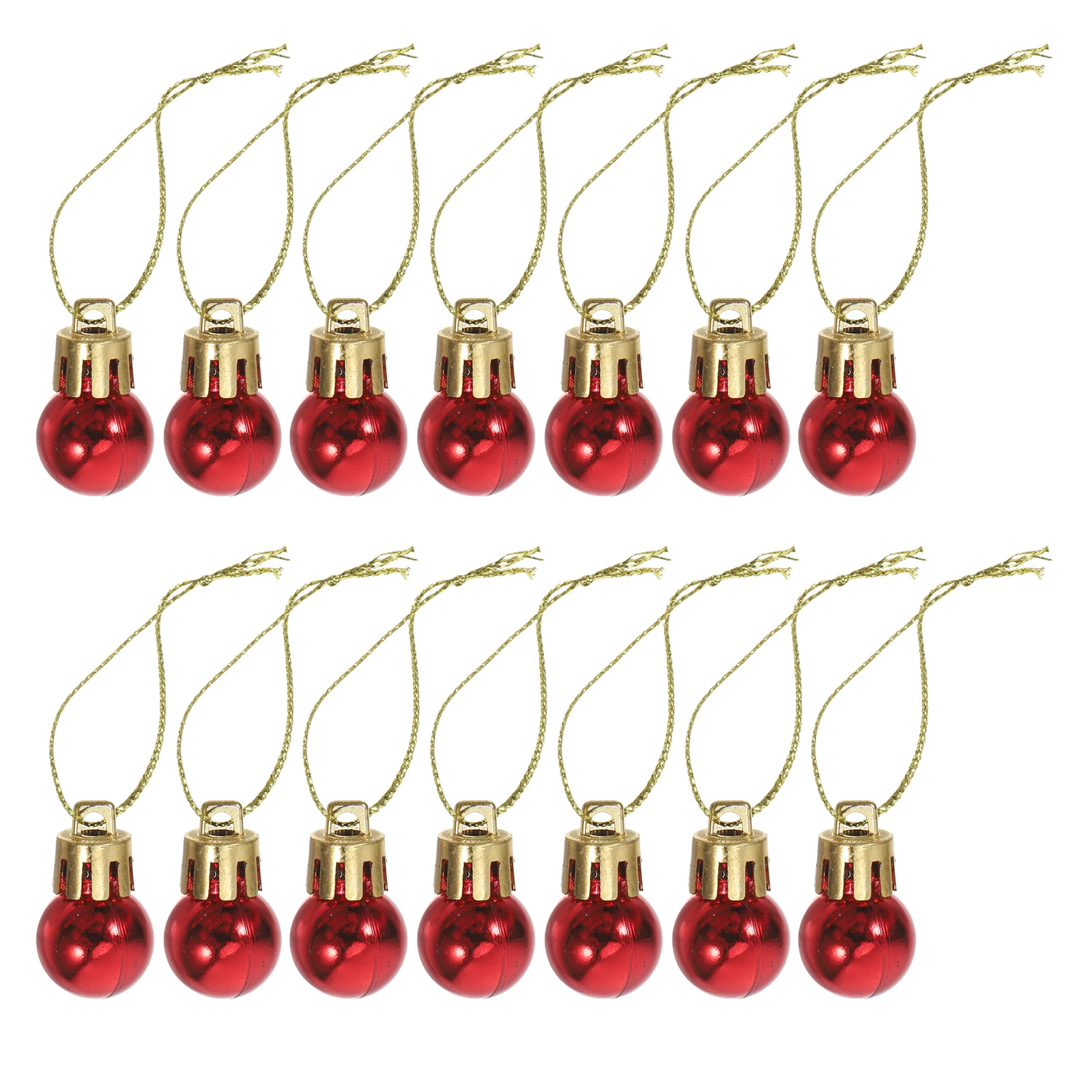 

24 Pcs Decoration Miniature Glitter Tree Baubles Holiday Indoor Christmas Balls for Decorating Outdoor