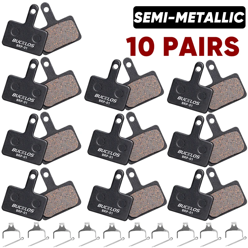 Bucklos Semi-Metal Mountainbike Scheiben bremsbeläge Halb metall hydraulische Scheiben bremsbeläge Fahrrad bremsbeläge für Shimano B01s B05s