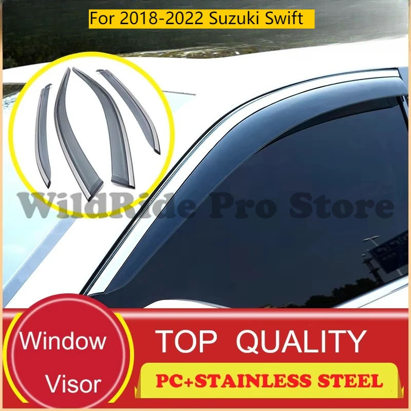 

Car Accessories Wind Deflectors for 2018-2022 Suzuki Swift Wind Vent Deflector Visors Rain Sun Guards