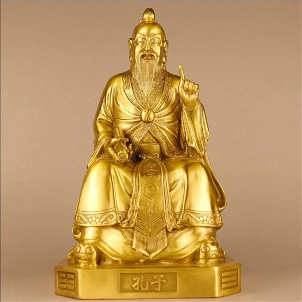 Confucius bronze statue sculpture souvenir, living room, study, gift for teacher