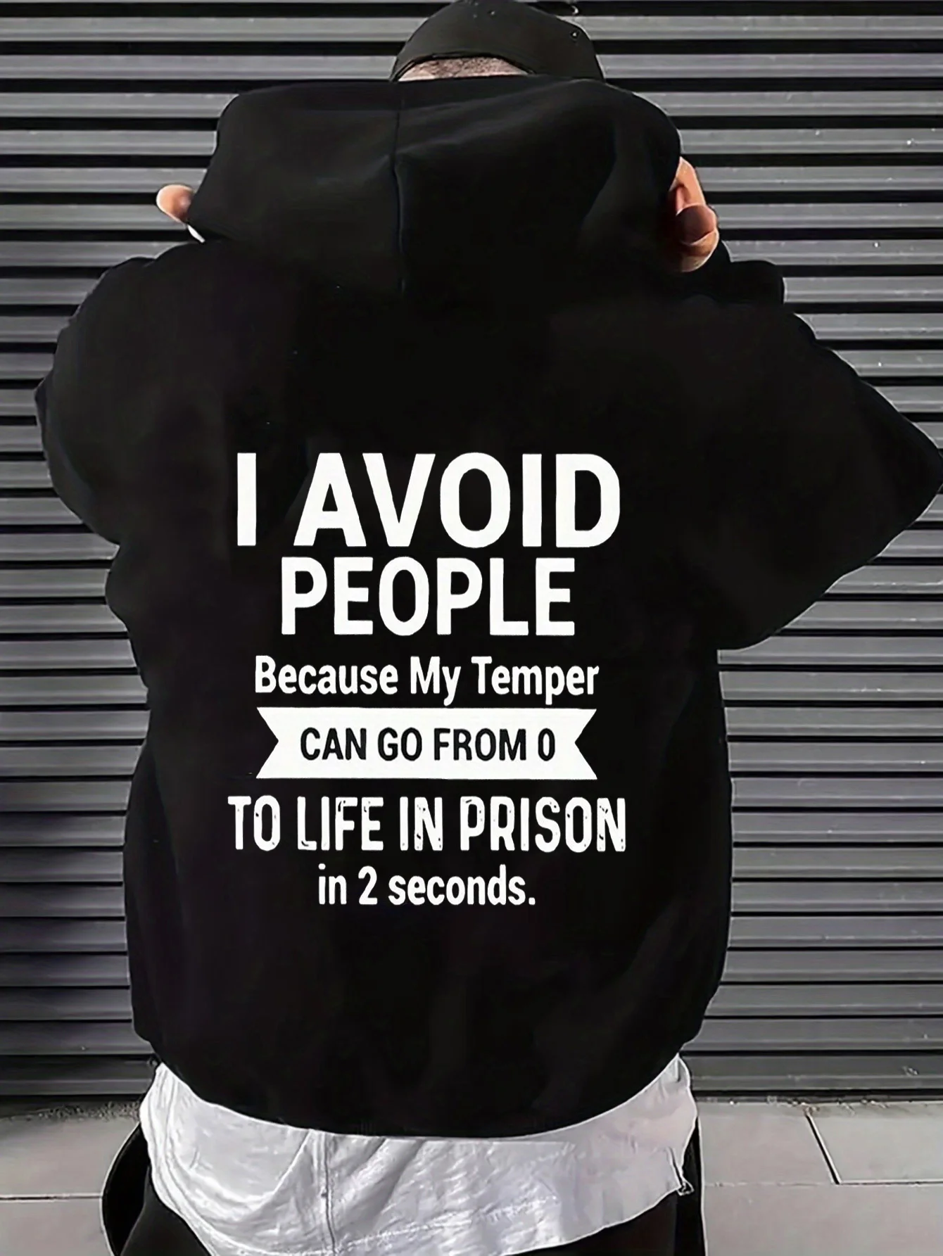Men's Hooded Sweatshirt with Fun Print 