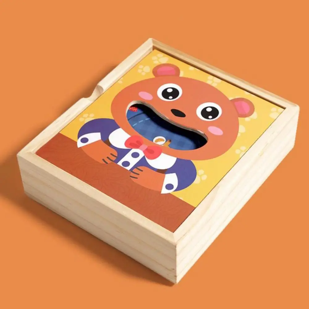 Simulazione di alimentazione alimentare Gioco di alimentazione Simulazione Educazione precoce Orso Finta set di cibo Cucchiaio Gioco di ruolo Giocattolo di alimentazione in legno