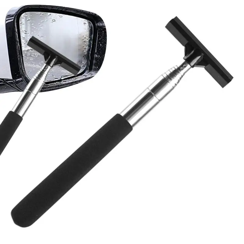 

Скребок для автомобильного зеркала, выдвижной автомобильный стеклоочиститель зеркала заднего вида для дождливой погоды, регулируемый автомобильный скребок для чистки седана