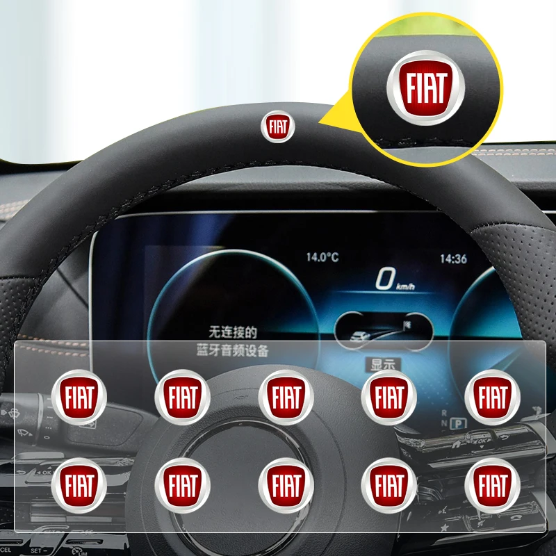 

Стайлинг автомобиля, наклейки с маркировкой на руль для FIAT 500 Grande Punto UNO Tipo Stilo Astra Bravo Panda Freemont Linea Strada