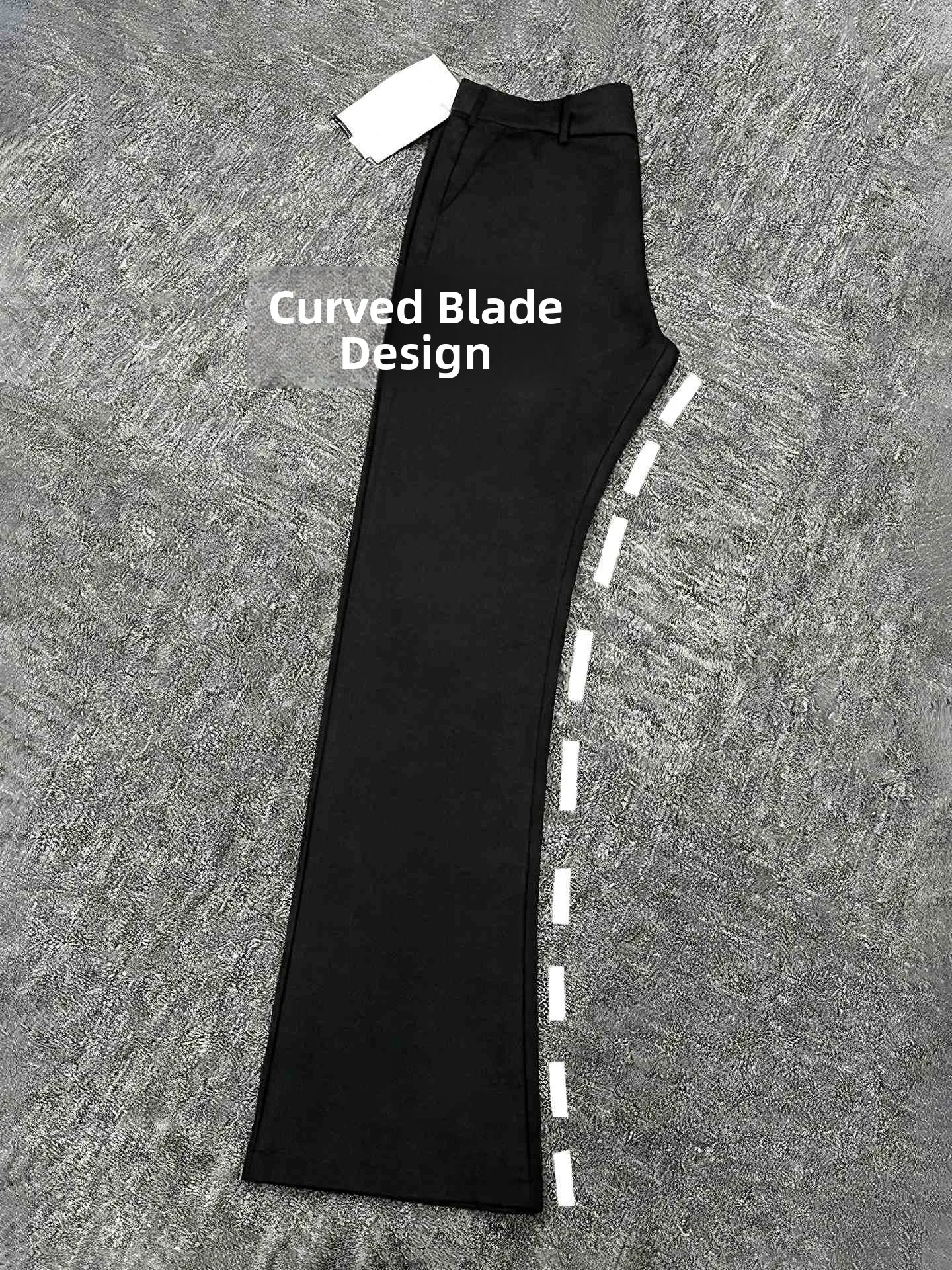 

Мужские брюки Bla Bow Knife: прямые, расклешенные, повседневные, весенние, костюмные, струящиеся, премиум-класса, модные, прямого кроя