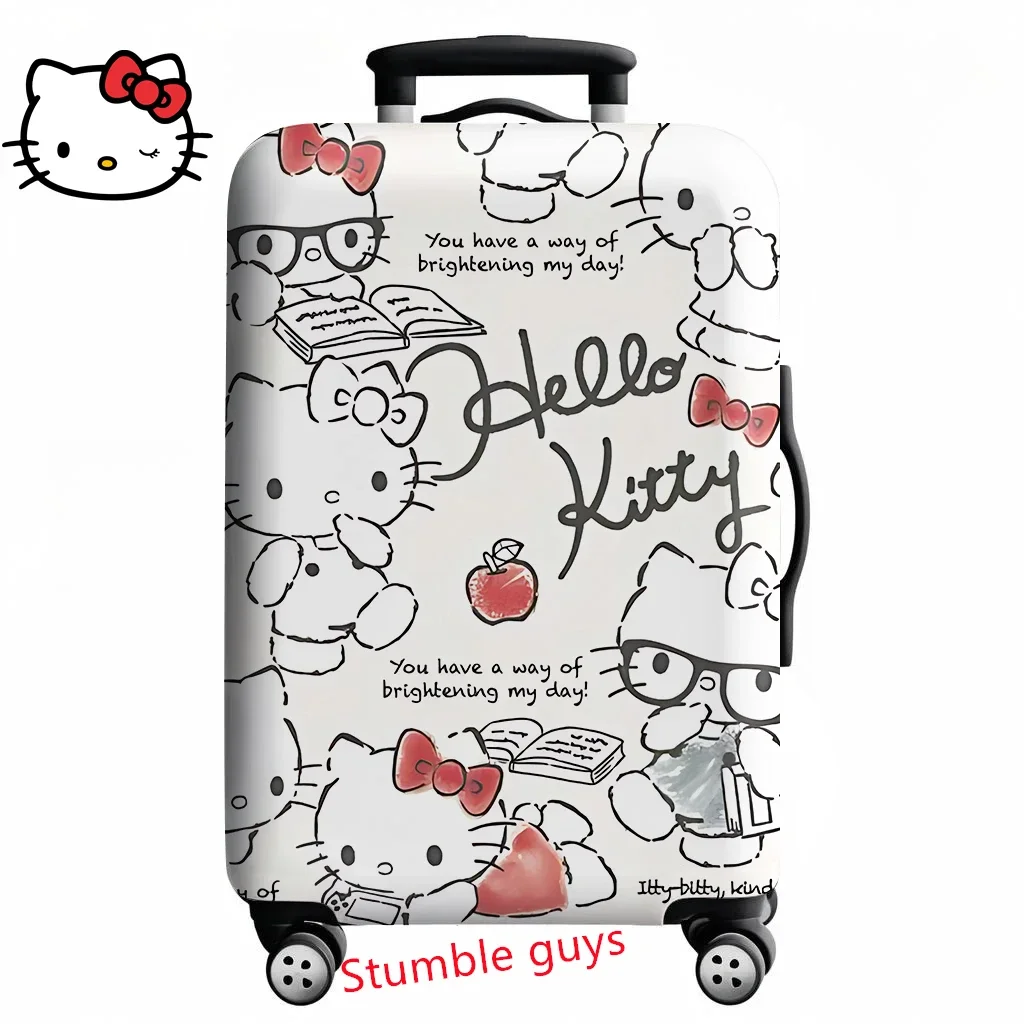 

Kawaii Hello Kitty Luggage Cover Fits 18-32 Inch Suitcases Cute Anime Travel Protector