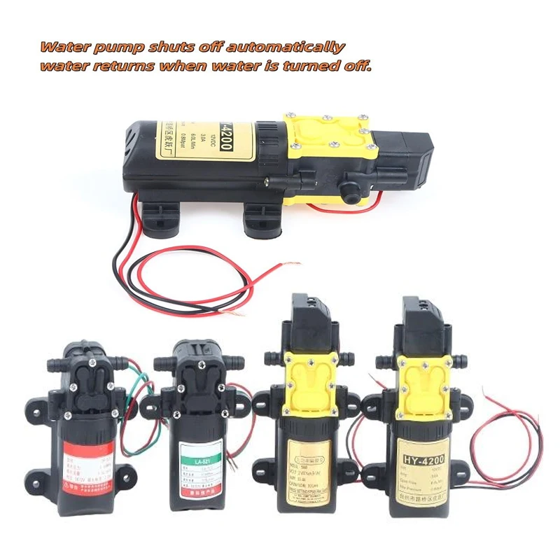 1Pcs Self-priming Diaphragm Water Pump 12V 8.0L High Pressure Agricultural Spray Pump For Agrochemical Application In Farming