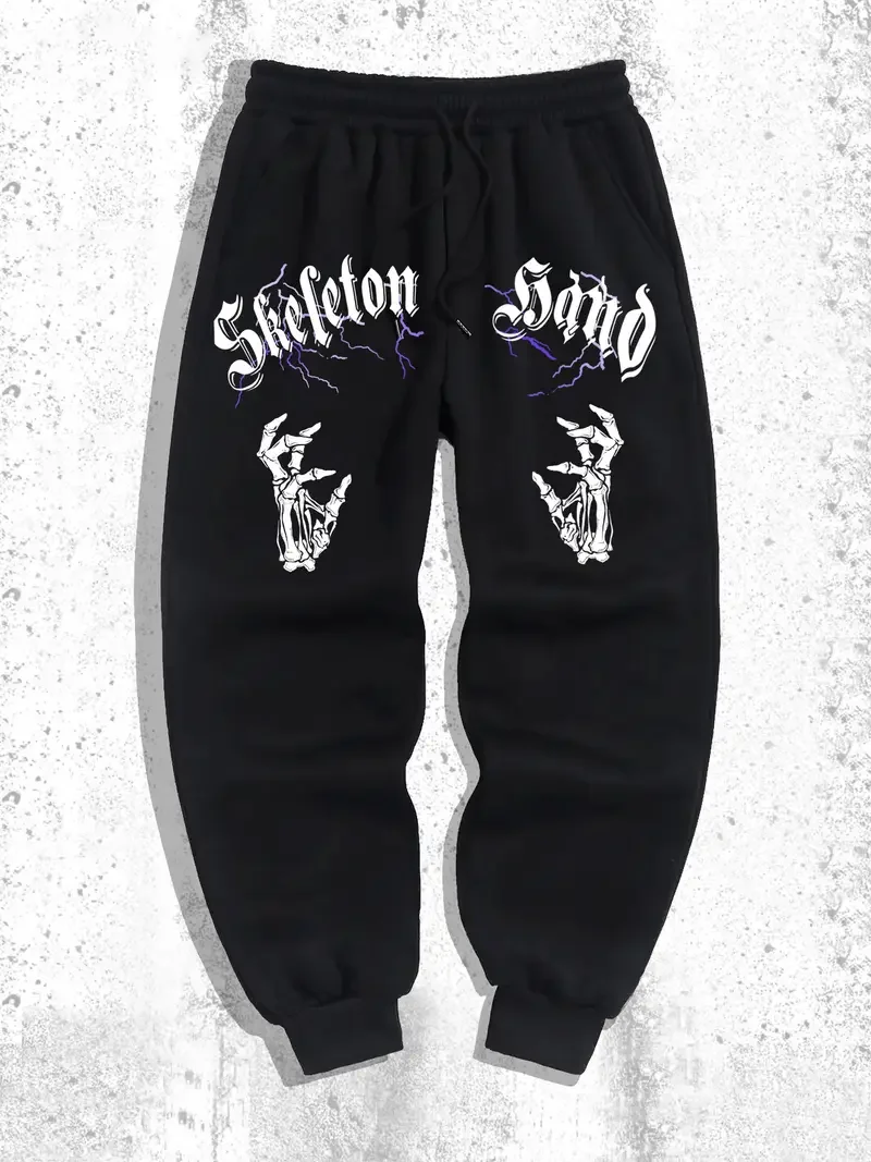 

Autumn/Winter Men's Sport Pants Y2 Gothic Printed Shoelace Sport Pants Men's Sleep Pants, Wearing Jogging Pants S-3XL Every Day