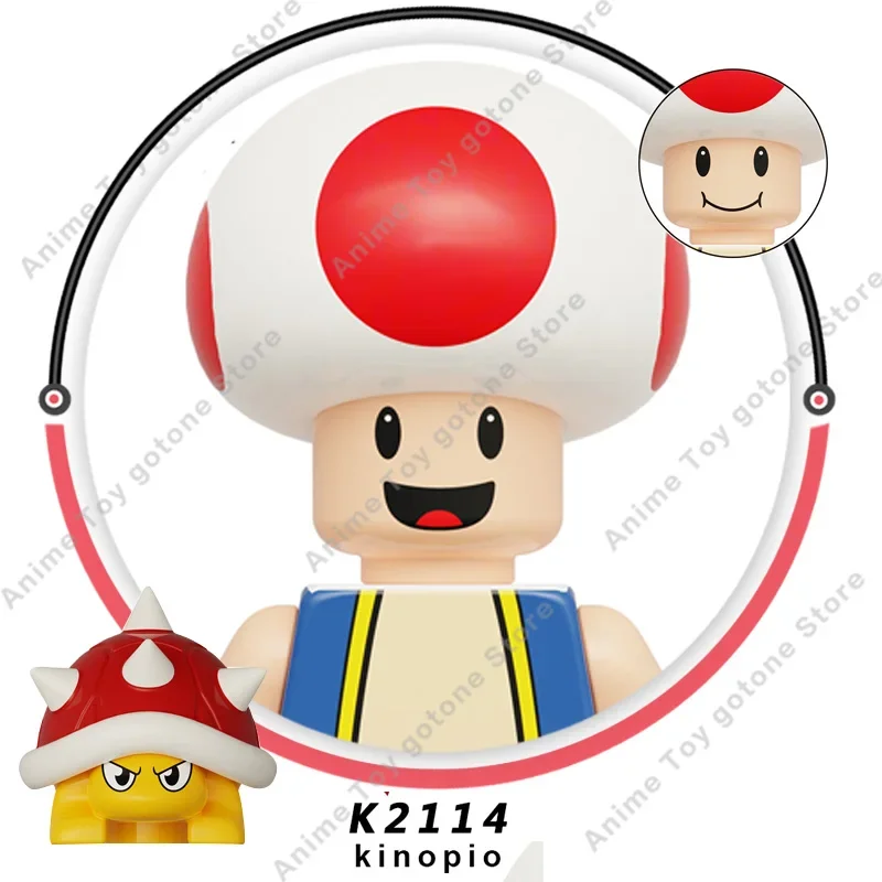 KDL815 Anime Super Bros Mario toy Fig Super Maria Bros building Blocks Dolls Wario Luigi Peach Yoshi Mushroom Bricks Toys Gifts