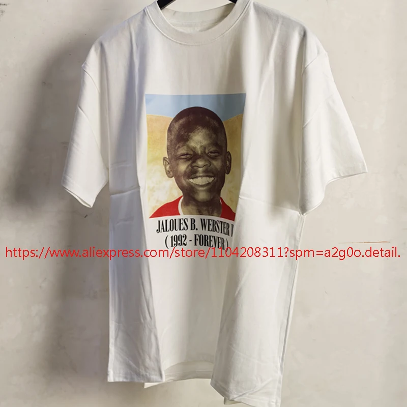 Fashionable High Street Cactus Jack T-shirt Hip Hop Funny Portrait Print Utopia Short Sleeve T Shirts