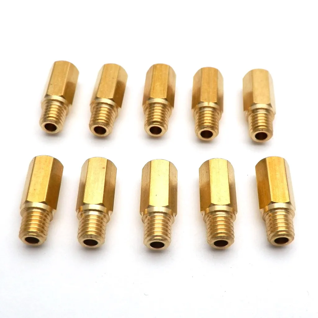 Pack of 10 Pieces Main Jet For Keihin FCR OKO KOSO PE PWK Carburetor Hexagon Motorcycle Main injector nozzle