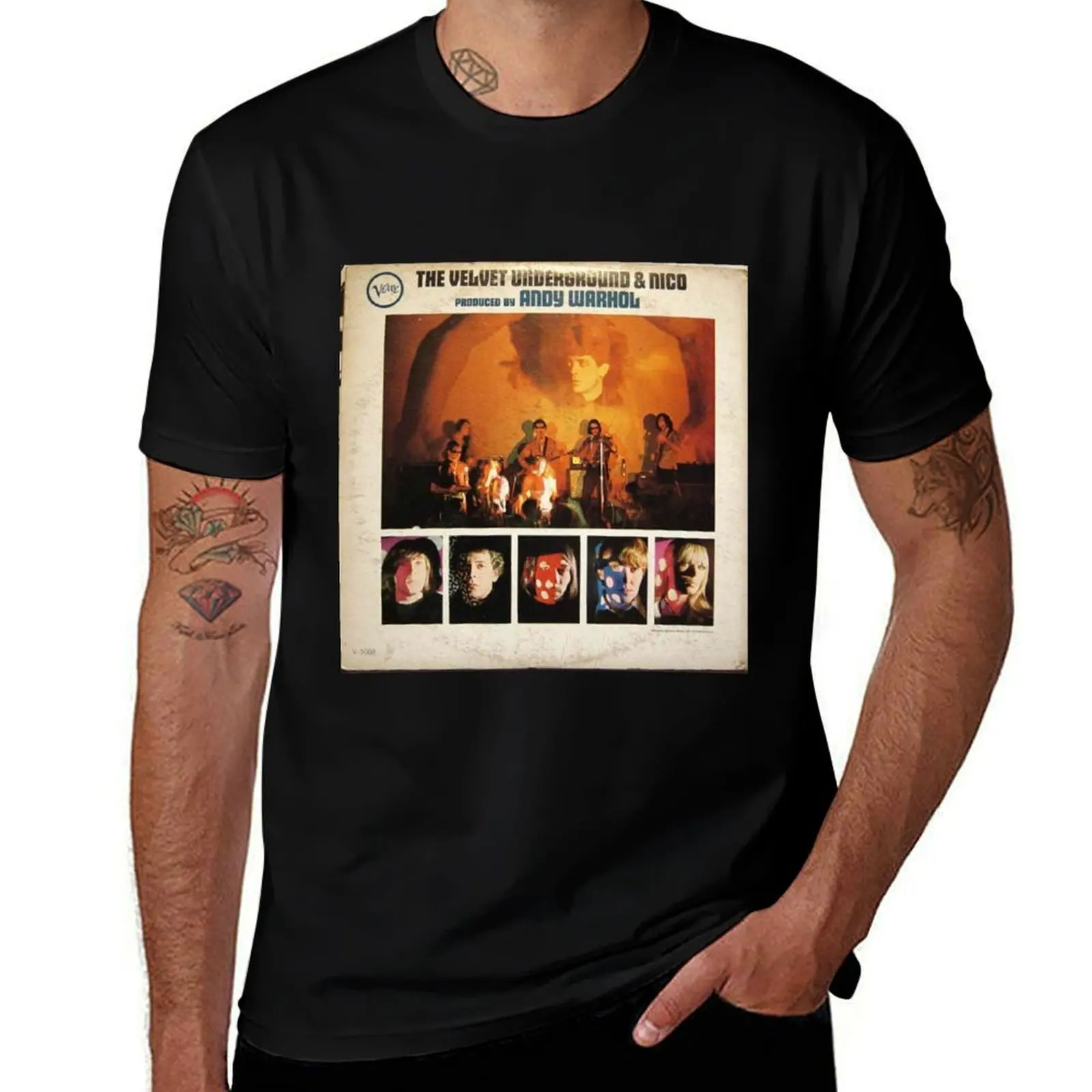 

The Velvet Underground & Nico, Mono Back cover ORIGINAL T-Shirt customs animal prinfor boys mens clothes