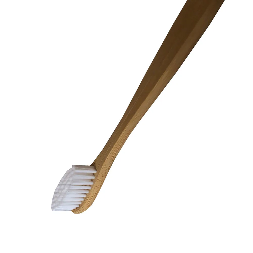 

4Pcs Bamboo Toothbrush Handle Ergonomic Anti-Slip Design for Travel Home College Use Degradable Adults Toothbrush