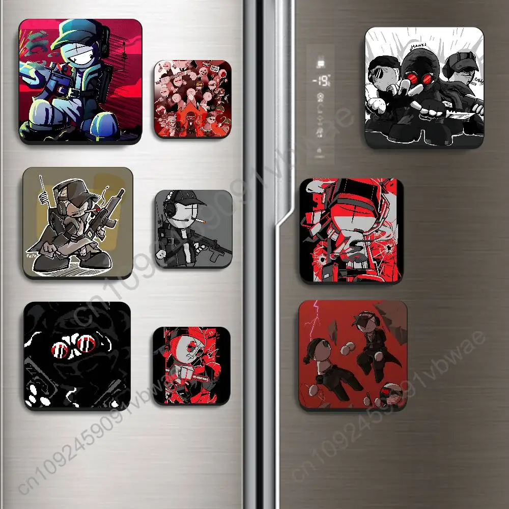 

Deimos J Sanford Madness Combat Magnetic Fridge Magnets - No Falling Off, Fit for Refrigerators, All Metal Surfaces,Home Decor