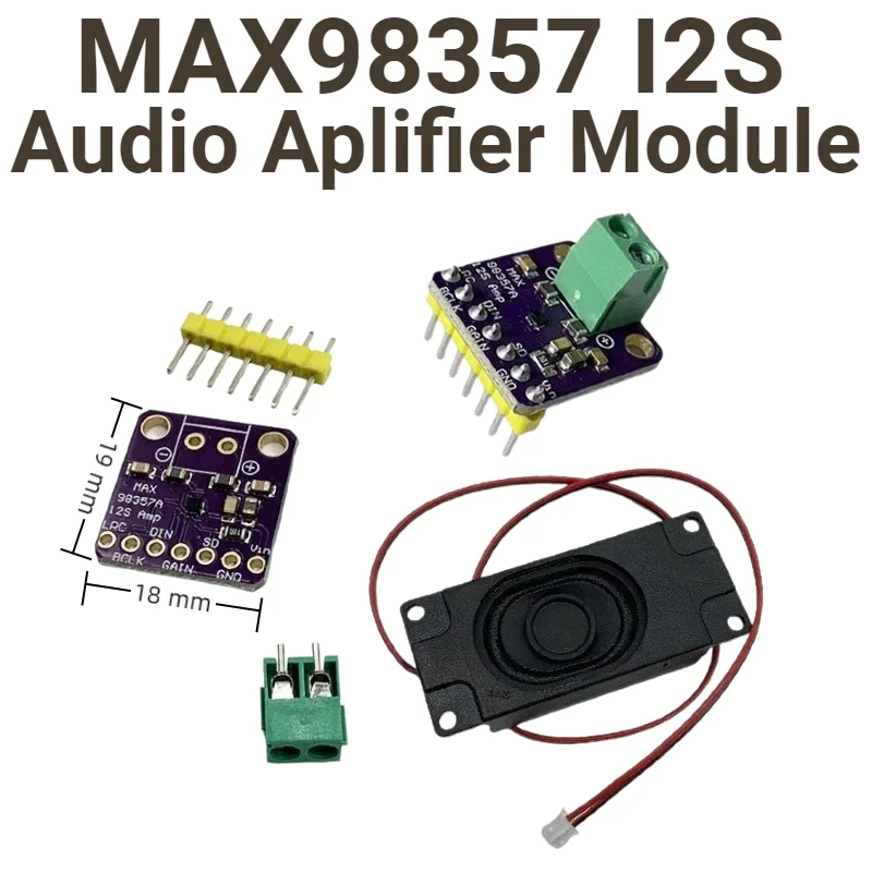 High Quality MAX98357 MAX98357A I2S 3W Class D Amplifier Breakout Interface I2S DAC Decoder For ESP32-S3 And Raspberry Pi