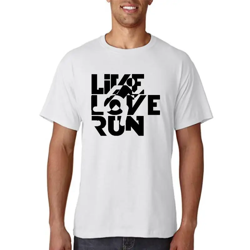 T-shirt de course Love Run pour hommes et femmes, T-shirt décontracté, T-shirt d'athlète sportif, Marathon, Tumblr, Hot Summer