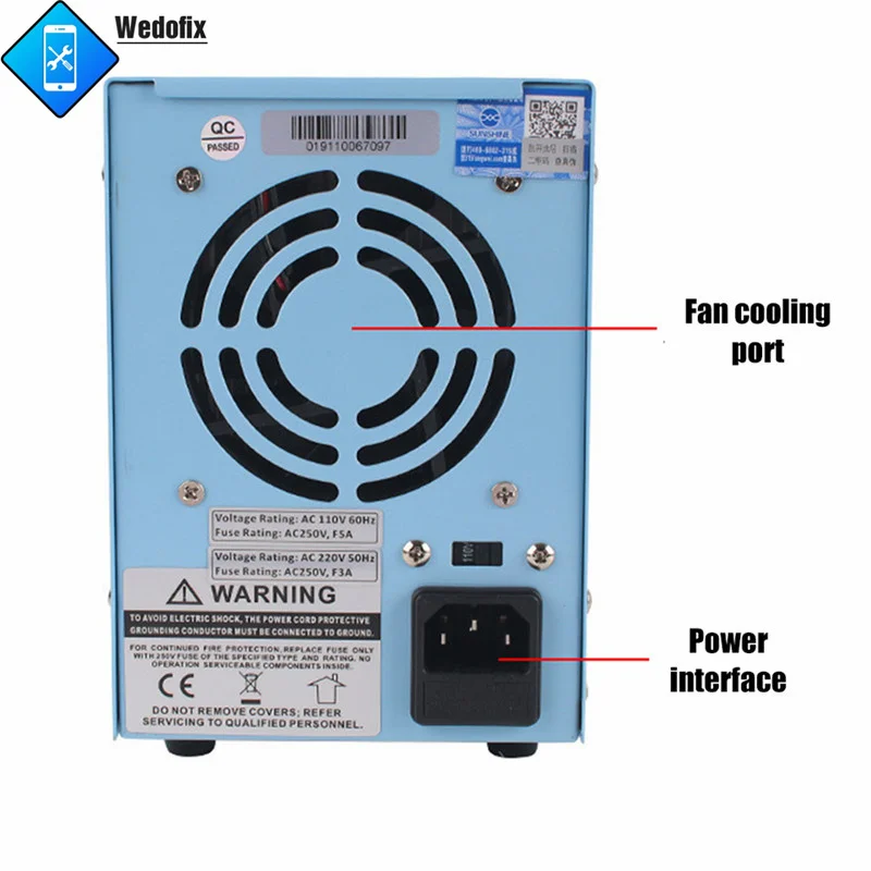 Sunshine P-3005A 30V 5A DC Stabilized Power Supply Adjustable Voltage Regulated Digital Display Power for Phone Repair