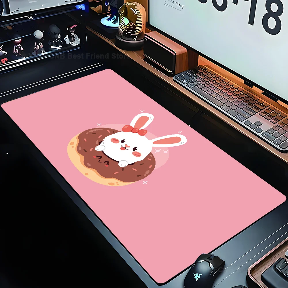 

Kawaii Cartoon Food Animals Mousepad Mouse Mat Desk Mat With Pad gaming accessories Prime Gaming XXL Keyboard Pad