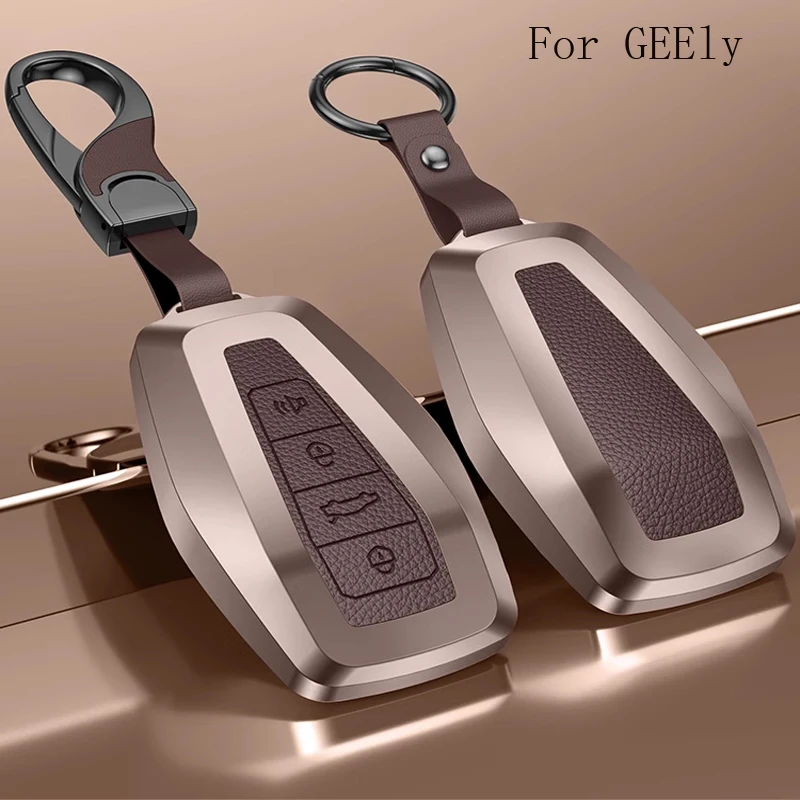 For GEEly 2023 Boyue Lucky Star Rui Star Zone Binyue Galvanized Alloy Keycase Key Cover Accessories for the car