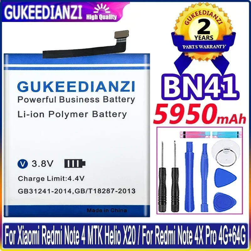 Phone Battery For Xiaomi Redmi 3 3s 3x 4x 4 4A 5 Plus/Note 3 4 5 6 Pro 7/BM47 BN42 BN40 BN30 BN35 BN44 BM46 BN45 BN48 BN4A view 4