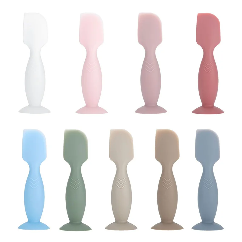 Baby Cream Brush Suction Cup Silicone Cream Spatula For Baby Butt Cream Portable Ointment Applicator Brush With Suction Cups