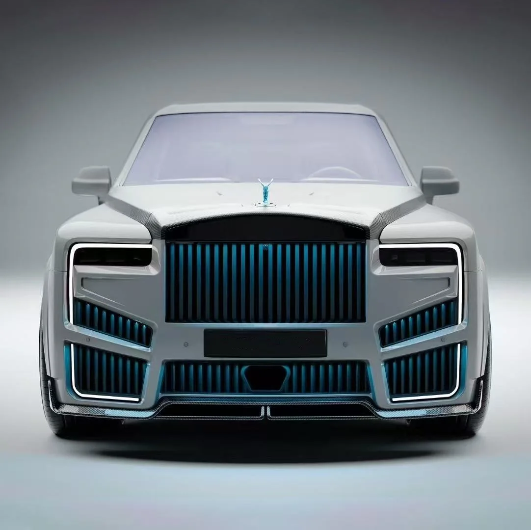 Carbon Fiber Full Body Kit MSY Style Front Rear Bumpers Side Skirts Hood Spoiler for Rolls-Royce Cullinan