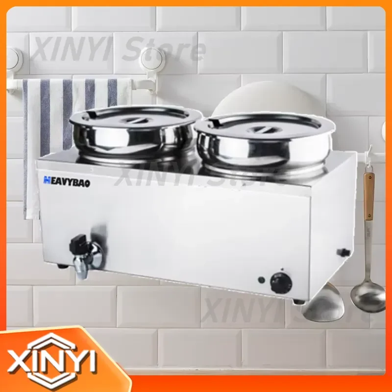 for Heavybao Stainless Steel Electric Bain Marie Food Warmer Countertop Hot Pot Heating Element Catering Equipment for Party