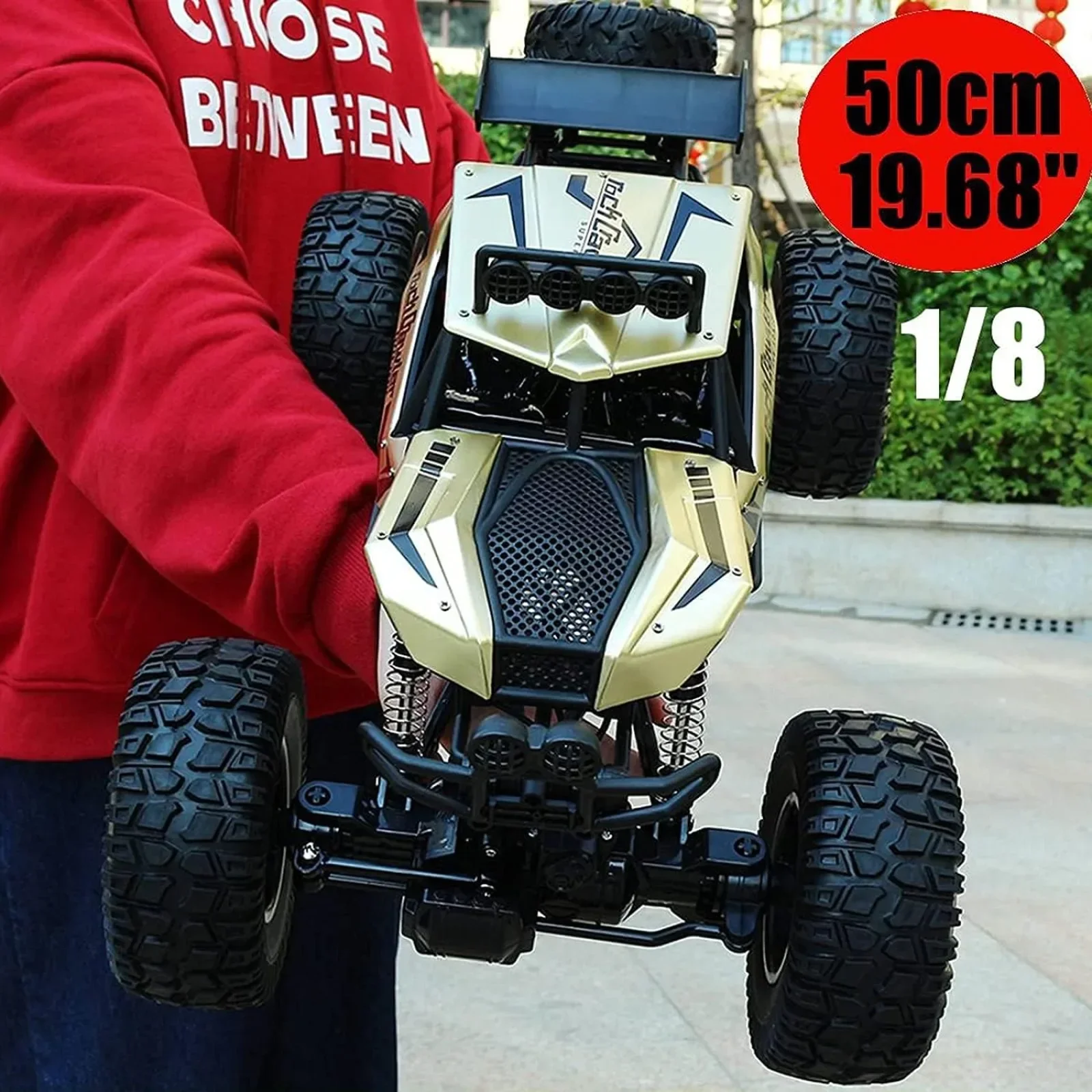 1:8 50cm 4WD Off-Road 4x4 RC Trucks RC Car 2.4G Radio Elektryczny pojazd wspinaczkowy All Terrain Monster Buggy Zabawki Prezent dla dzieci