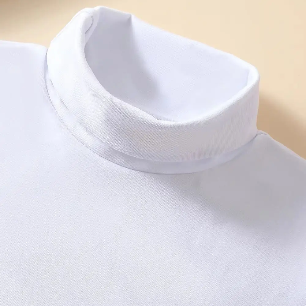Versatile High Neck Fake Collar Elastic Knitted Neck Protection Scarf Detachable Knitted High Neck Collar