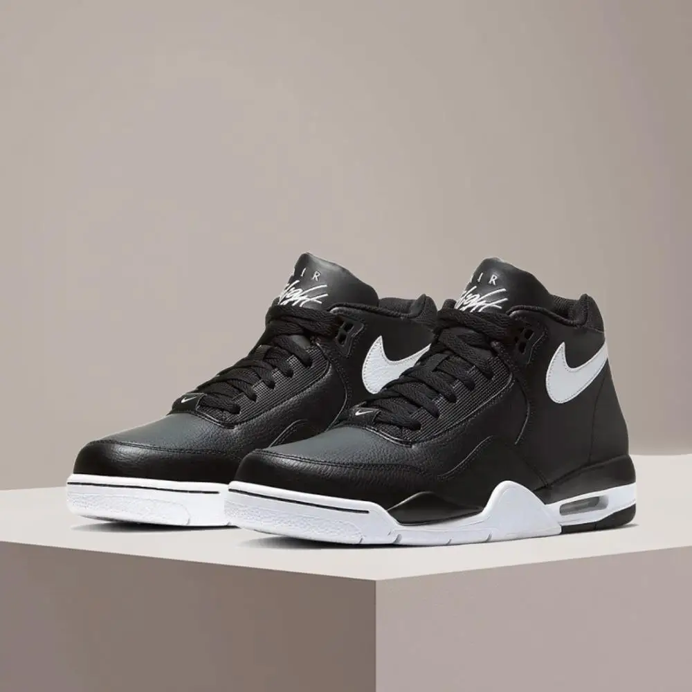 Nike Flight Legacy Mid-Top Retro Basketball Shoes with Slip-Resistant, Durable, and Cushioned Construction Unisex BQ4212-002
