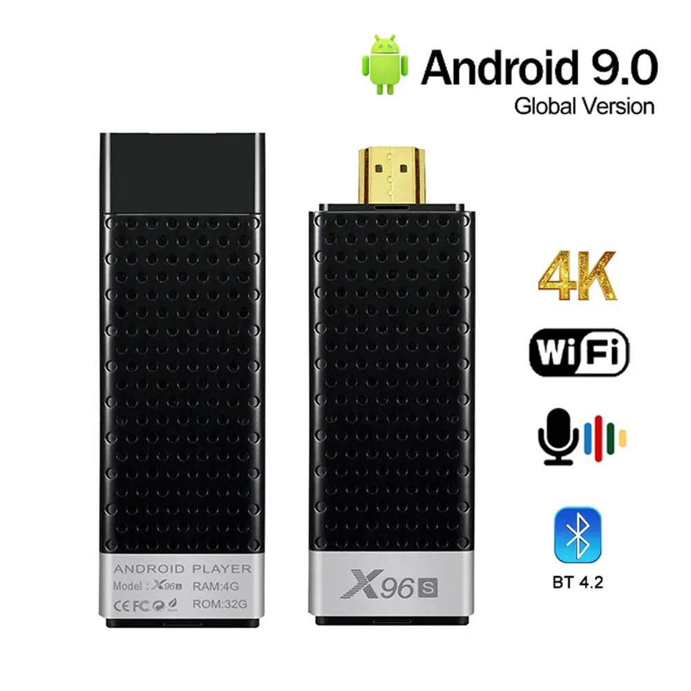 Origina X96S Android 9.0 Smart Mini PC Set Top Box ,DDR4, 4GB, 32GB, Amlogic S905Y2, 2.4, 5G, Dual WiFi, BT4.2, Mais Novo