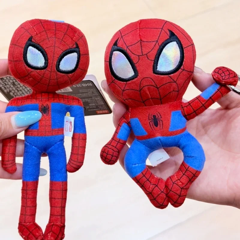 Genuine Marvel Spider-Man Plush Keychains Small Pendant Hangings Key Ring Surrounding Decorations Christmas Birthday Gifts