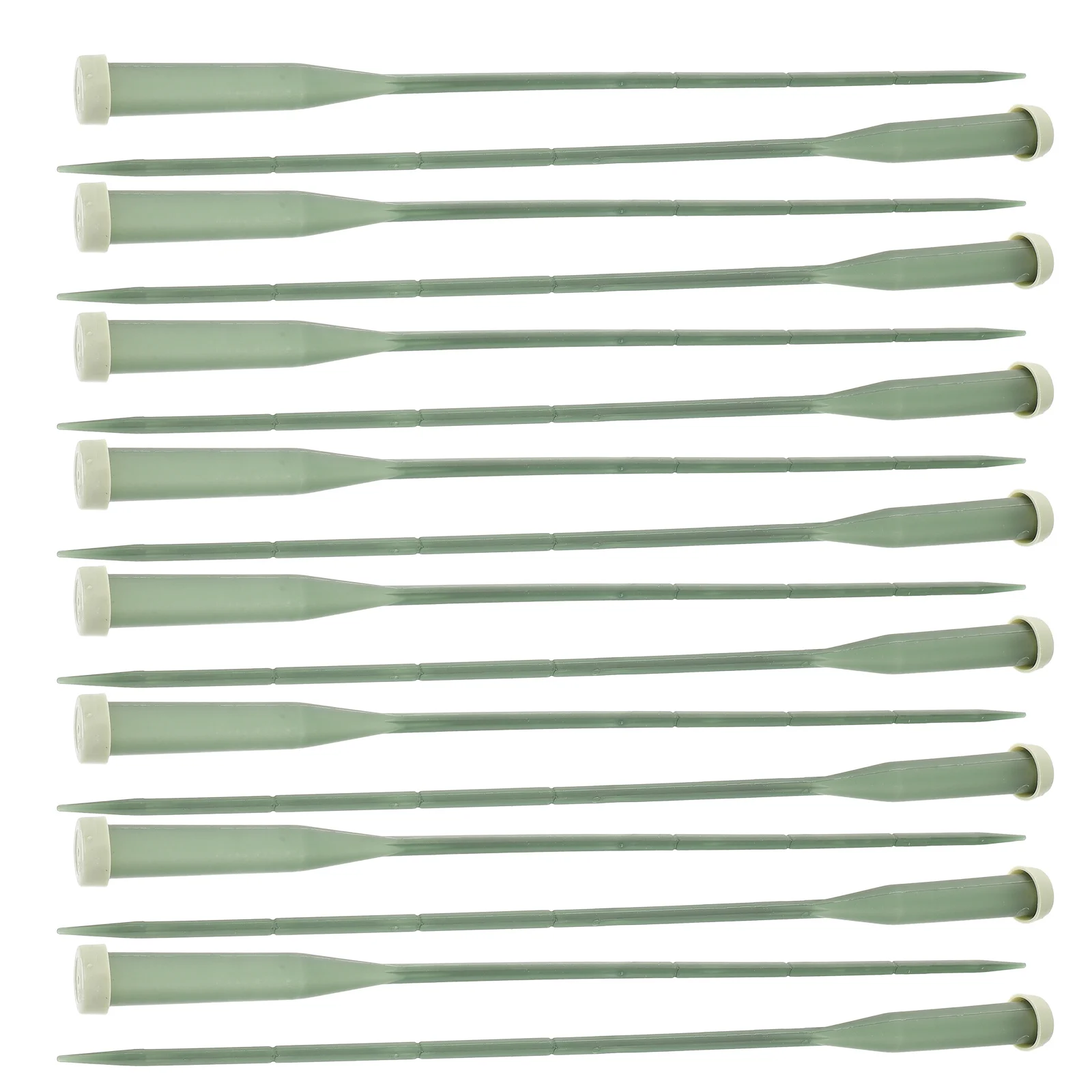 25Pcs Floral Water Tubes Plastic 14.5cm Flower Stem Holders Leak Proof Caps for Orchids Roses Flower Shop Supplies